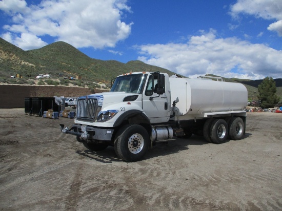 2012 International Workstar 7500 T/A Water Truck,