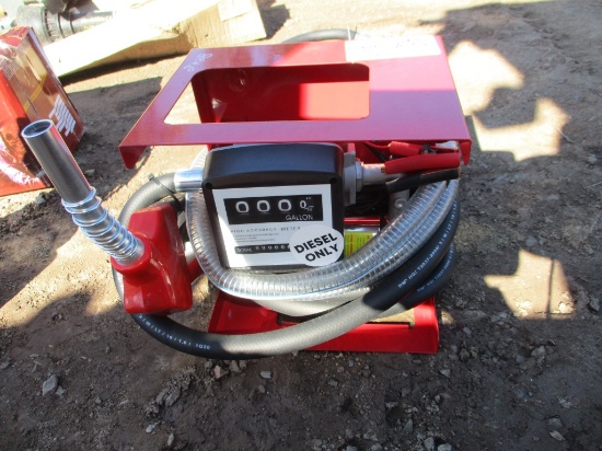 Unused 12V Diesel Fuel Pump W/Flow Meter,