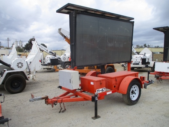 2011 Myers & Sons S/A Towable Message Board,