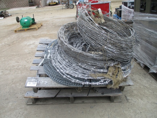 (2) Pallets Of Razor Wire Rolls