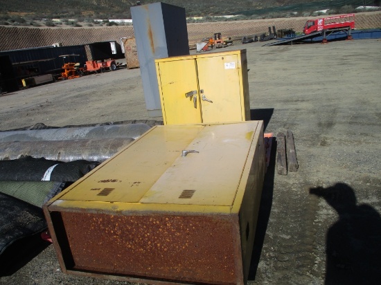 Lot Of (2) Metal Shop Cabinets,