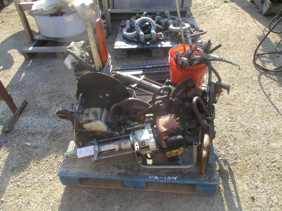 Lot Of Misc Tools, Parts, Hydraulic Hoses,
