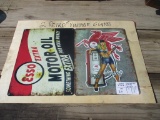 Lot Of (2) Retro Vintage Signs