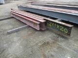 Lot Of (4) Various Size H-Beams