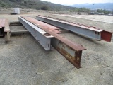 Lot Of (4) Various Size H-Beams