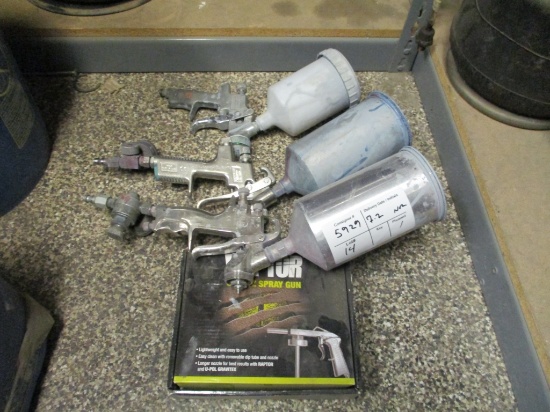 Lot Of (4) Misc Paint Spray Guns
