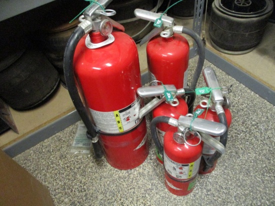Lot Of (5) Misc Fire Extinguishers