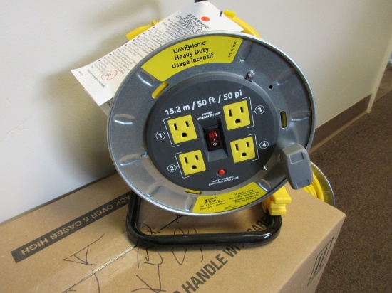 Unused Link 2 Home Electrical Cord & Reel,