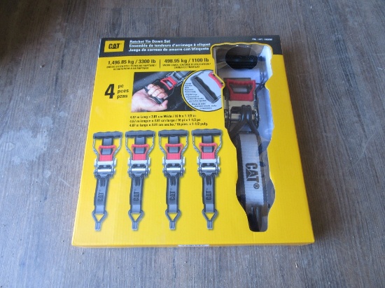 (4) New Unused Cat Ratchet Straps,
