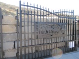 (1) New Unused 7' x 20' Bi-Parting Driveway Gate