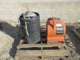 Lot Of Ridgid 1600 CFM Blower & Keg W/Pump