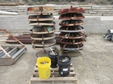 Lot of (2) Circular Rotaing Metal Shelves,