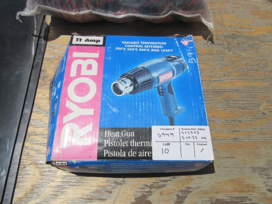 Lot Of Ryobi HG500 11-Amp Electric Heat Gun,