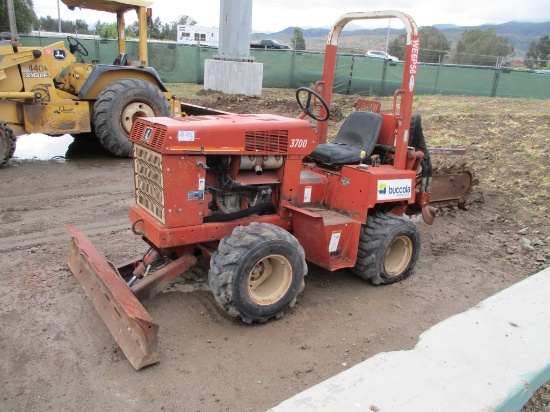 2001 Ditch Witch 3700DD Ride-On Trencher,