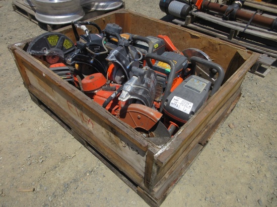 Lot Of Misc Gas Powered Power Cutter Saws