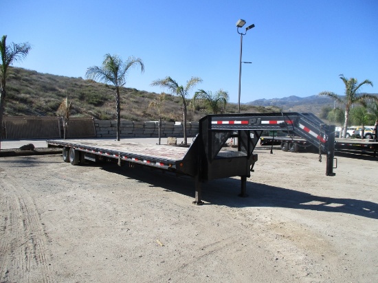 2013 PJ Trailers T/A Goose Neck Equipment Trailer,