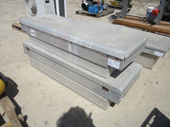 Lot Of (2) Metal Truck Bed Tool Boxes
