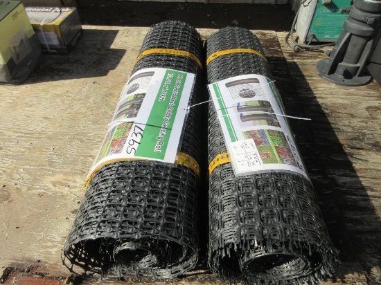 New Unused 3.3' x 164' Plastic Mesh Fencing Rolls,