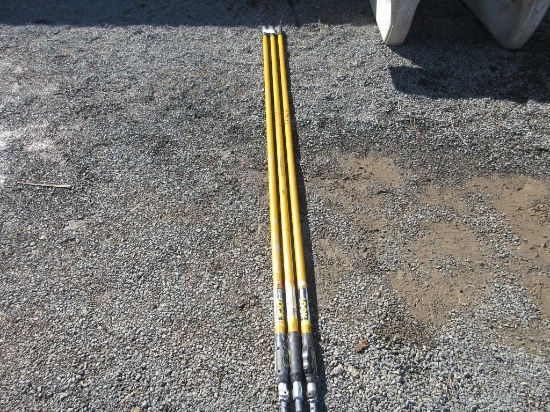 Lot Of (3) Purdy 8' - 16' Power Lock Poles