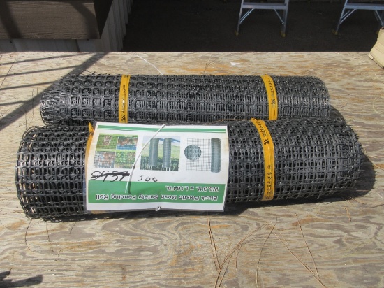 New Unused 3.3' x 164' Plastic Mesh Fencing Rolls,