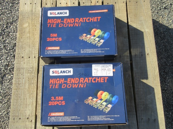 New Unused Hookless Ratchet Straps,