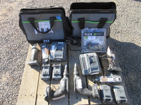 Lot Of Flex 24-Volt Brushless Power Tools,
