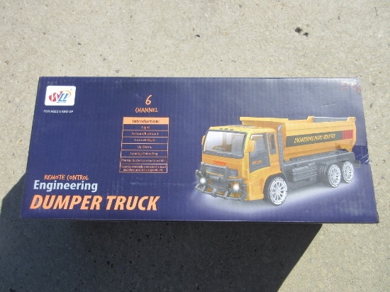 New Unused Remote Control Toy Dump Truck,