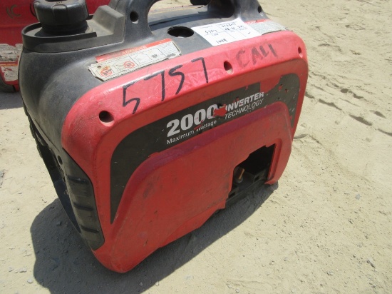 Inverter Technology 2,000 Watt Gas Generator