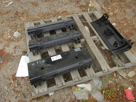 (4) New Unused Mini-Skid Steer Attachment Plates