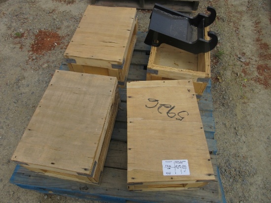 (4) Mini-Excavator Bucket Coupler Attachments,