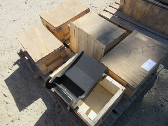(5) Mini-Excavator Bucket Coupler Attachments,