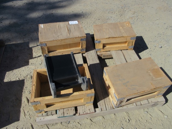 (4) Mini-Excavator Bucket Coupler Attachments,