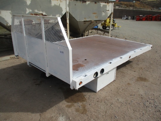 Lot Of 12' Flatbed Truck Bed Body W/Tool Boxes,