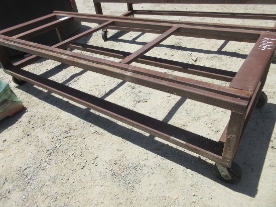 Lot Of 3' x 2' x 8' Rolling Metal Frame
