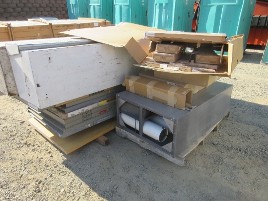 Lot Of (2) Truck Bed Tool Boxes, Misc Steel Doors,