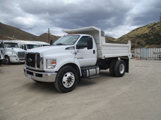 2019 Ford F650 SD S/A Dump Truck,
