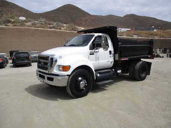 2015 Ford F750 SD XL S/A Dump Truck,