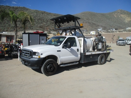 2003 Ford F450 SD S/A Flatbed Vacuum Truck,
