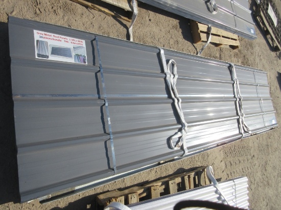 New Unused 3' x 12' Metal Roof Panels,