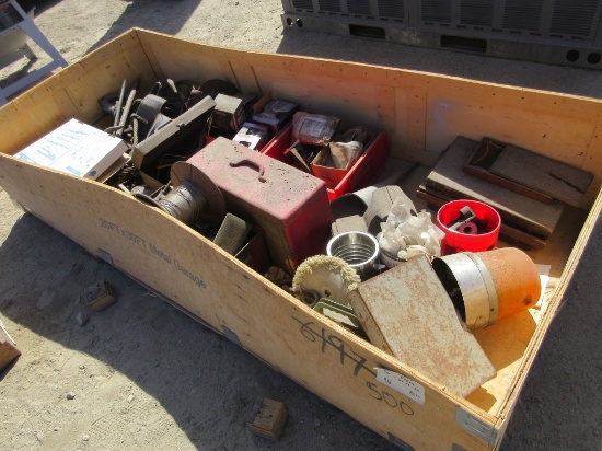 Lot Of Tool Boxes, Steel Cable,