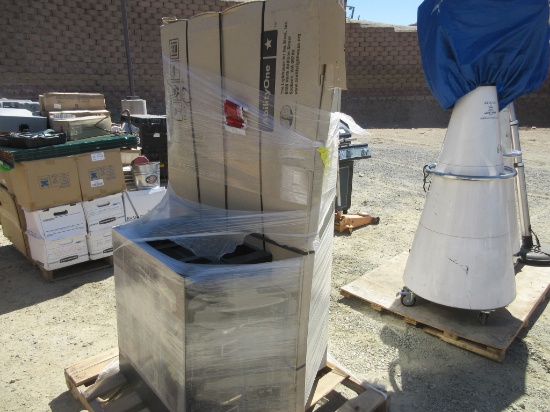 Lot Of (2) Filing Cabinets, (1) Window Pane
