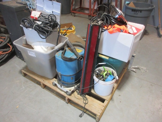 Lot Of Misc Construction Supplies, Hard Hats,