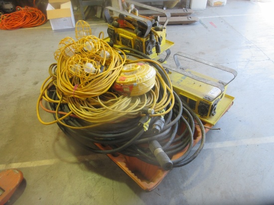 Lot Of 220-Volt Cable Extension Cords,