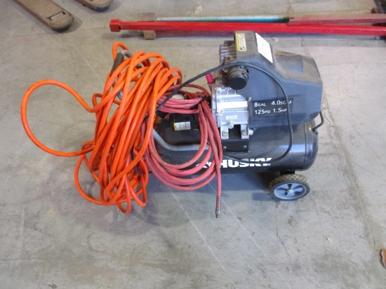 Lot Of Husky 8-Gallon Electric Air Compressor,
