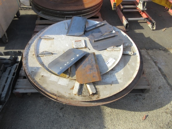 Lot Of 36" & 46" Concrete Trowel Pans