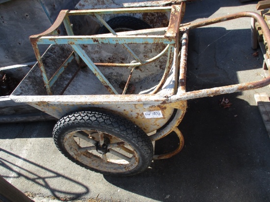 Lot Of 2-Wheel HD Wheel Barrel & Drum Tilt Cart