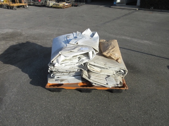 Lot Of Various Size Concrete Cover Tarps