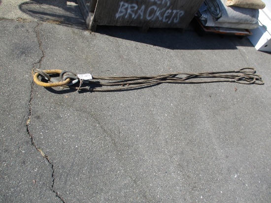 Lot Of Yoke 1.25" 4-Leg Wire Rope Sling