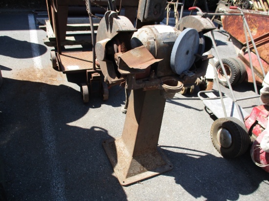 Lot Of Utility 220-Volt Dual Free Stand Grinder,