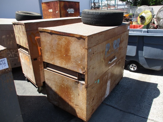 Lot Of (2) 5' x 4' x 31" Jobsite Tool Boxes